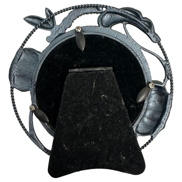 Collette et Cie Enamel Rhinestone Dragonfly Round Picture Frame 3" x 3" NEW - Picture 3 of 3